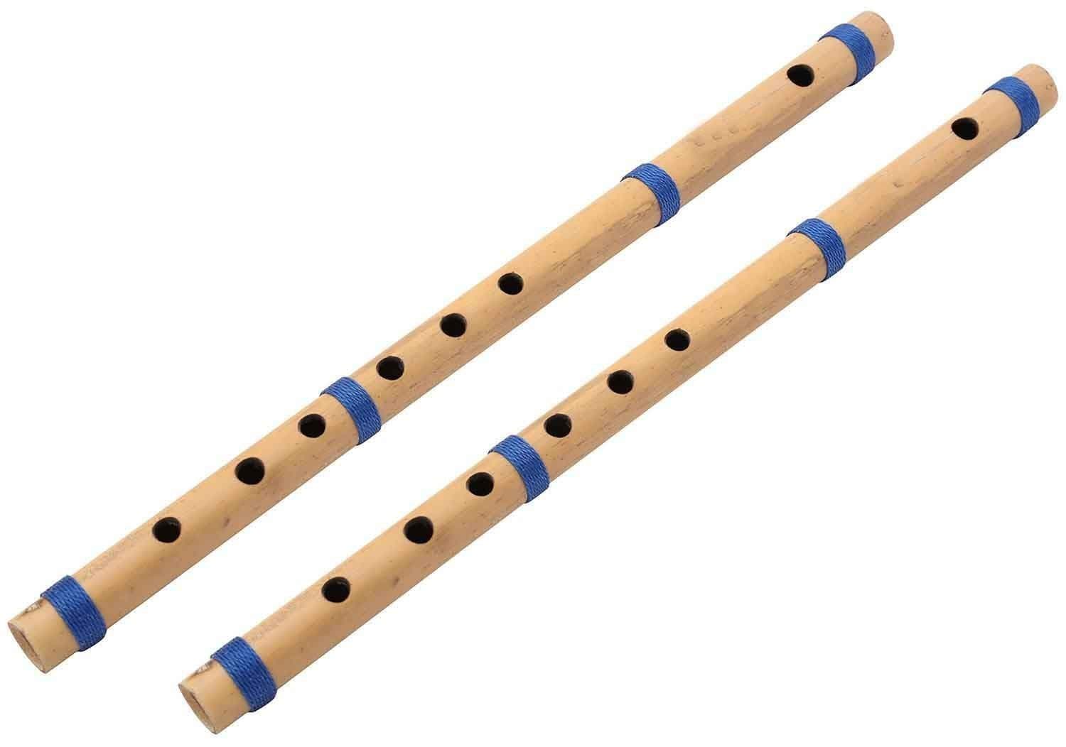 Bamboo Flute Set of 2 — C Scale (Natural)