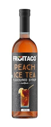 Fruitaco Peach Ice Tea Syrup: Perfect Mixer for Enhancing Mocktails & Cocktails, Drinks, and Mojitos at Parties, Conveniently Bottle for All at ₹299 – Amazon