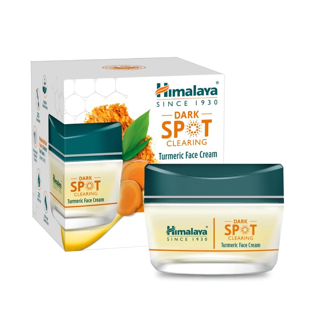Himalaya Dark Spot Clearing Turmeric Face Cream — Niacinamide + Glycolic, 50g