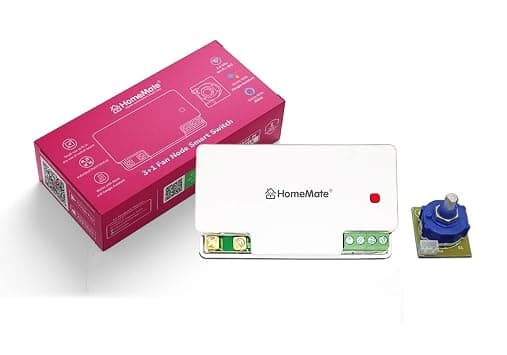 HomeMate® WiFi 3+1 Node Switch | 3 On/Off and 1 Fan Regulator | Retro Fit with Manual Control | No Hub Required | Works with Amazon Alexa, G at ₹1499 – Amazon