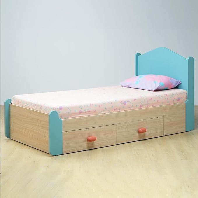 Smartsters Kids' Single Bed with Storage (Marine Teal) at ₹8384 (75% Off) – Amazon