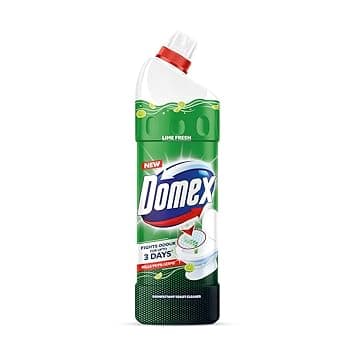 Domex Fresh Guard Disinfectant Toilet Cleaner Liquid|| Lime Fresh|| 1 L| Freshness for 100 Flushes at ₹107 – Amazon