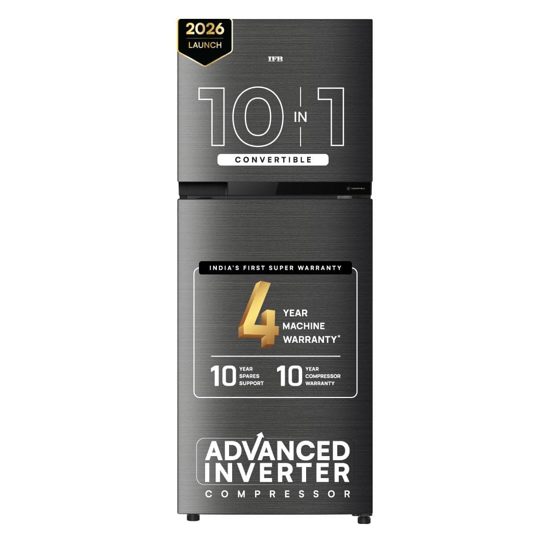 IFB 241L 3 Star 10 in 1 Convertible, Advanced Inverter Frost-Free Double Door Refrigerator with 30 Hrs Cooling Retention, Freezer LED & 4 Ye at ₹21690 – Amazon