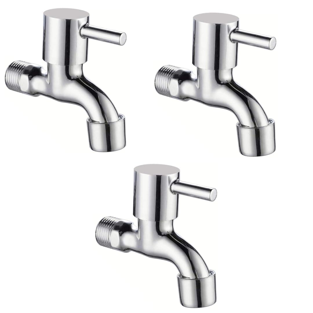 BATHBLISS Stainless Steel Turbo Bib Cock with Wall Flange at ₹399 (79% Off) – Amazon