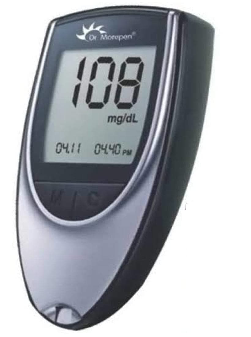 DR. MOREPEN GLUCO-ONE BG-03 BLOOD GLUCOSE MONITOR, SILVER at ₹98 (84% Off) – Amazon