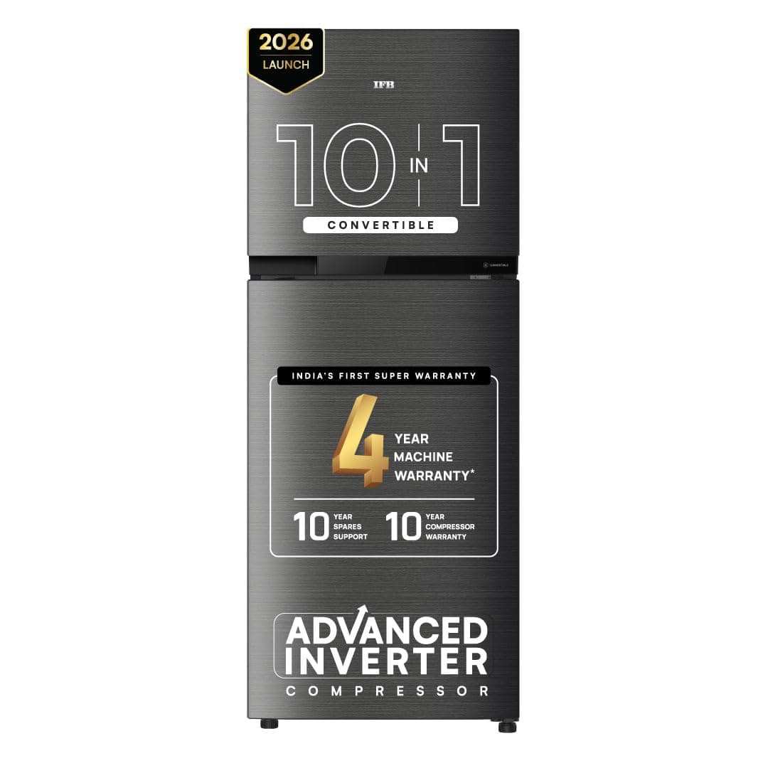 IFB 241L 2 Star 10-in-1 Convertible, Advanced Inverter Frost-Free Double Door Refrigerator with 30 Hrs Cooling Retention, Turbo Freeze & 4 Y at ₹21540 – Amazon