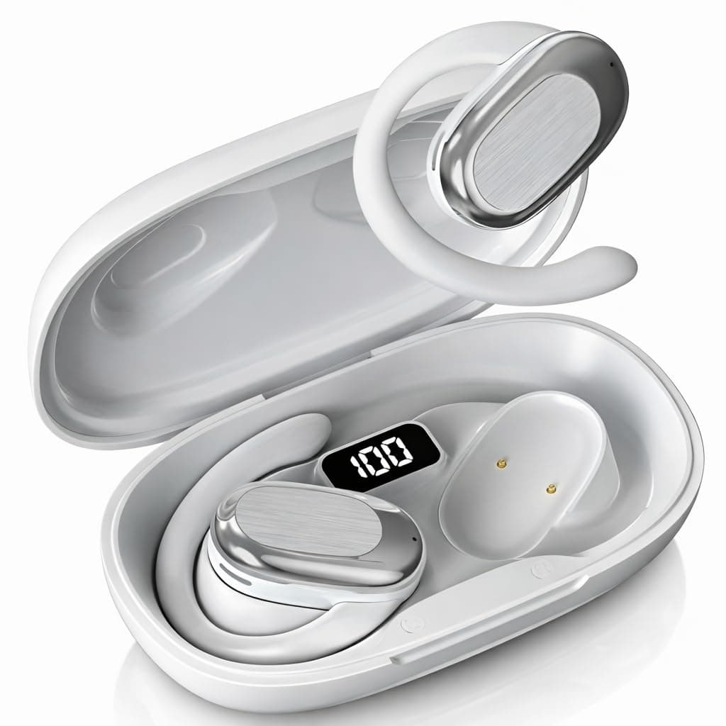 S300 Open-Ear Wireless Earbuds with Display Case and ENC Mic, 60-Hour Playtime at ₹849 – Amazon