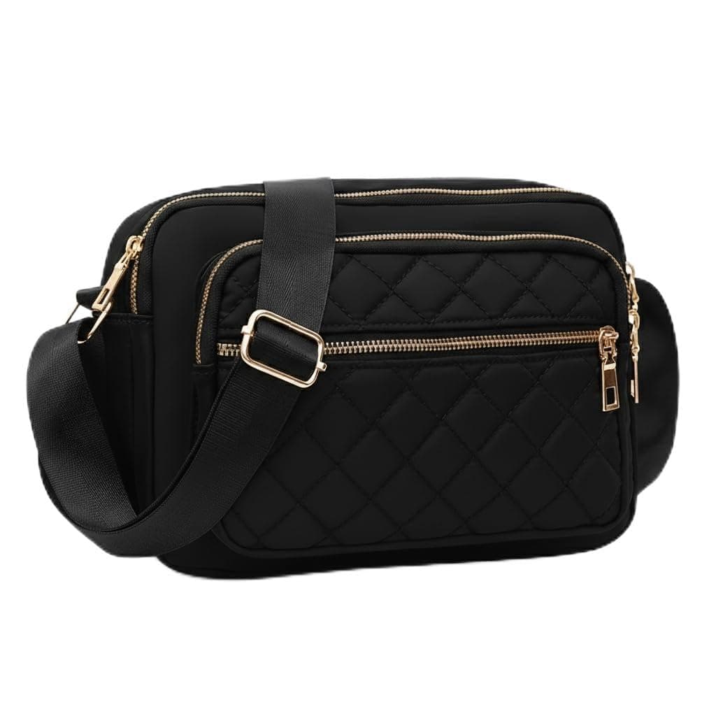 WildHorn Nylon Crossbody Bag for Women | Multi-Pocket Shoulder Sling Purse with Adjustable Strap | Lightweight Travel Messenger Bag at ₹559 (81% Off) – Amazon