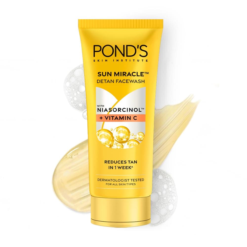 Pond's Detan Face Wash with Vitamin C & Niacinamide, 100 g
