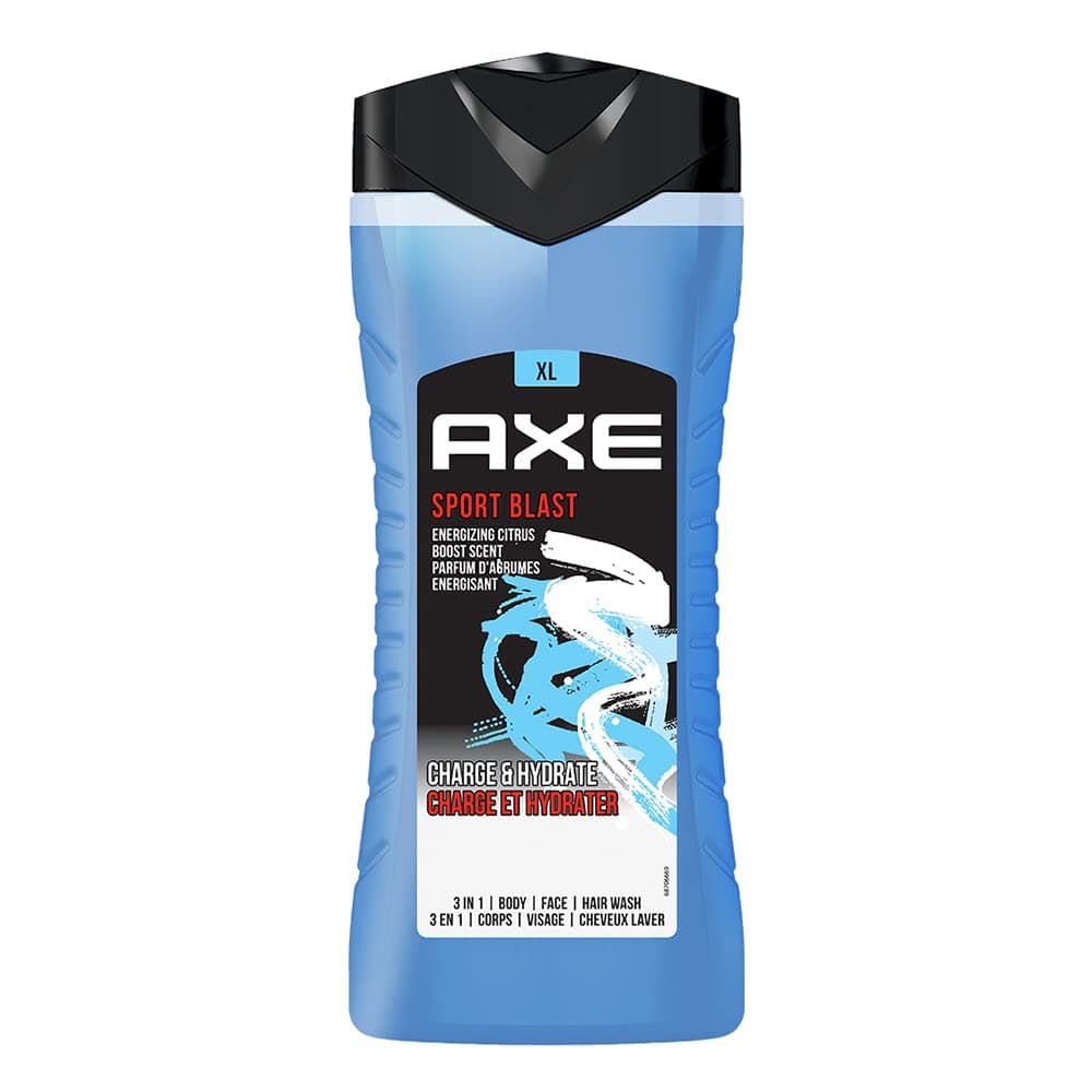 Axe Sports Blast 3-in-1 Body, Face & Hair Wash for Men