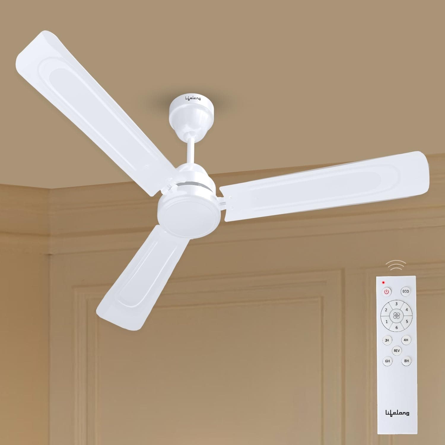 [Apply 3% Coupon] Lifelong 1200Mm Bldc Ceiling Fan For Home (48Inch)-35-Watt Smart Fan With 350 Rpm High Speed-Up To 60% Energy Saving 5-Star Rated Noiseless Fan-Remote Control Fans For Home Ceiling (Llcfbl903),Yellow Rs. 1832 - Amazon at ₹1832 (69% Off) – Amazon