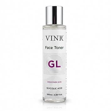 VINR 7% Glycolic Acid Toner For Glowing Skin with 2% Niacinamide & 0.5% Hylauronic Acid | Dull & Uneven Texture, Pores & Blackheads | Hydrating Daily Face Toner for Women & Men | All Skin Types - 100ml at ₹99 (79% Off) – Amazon