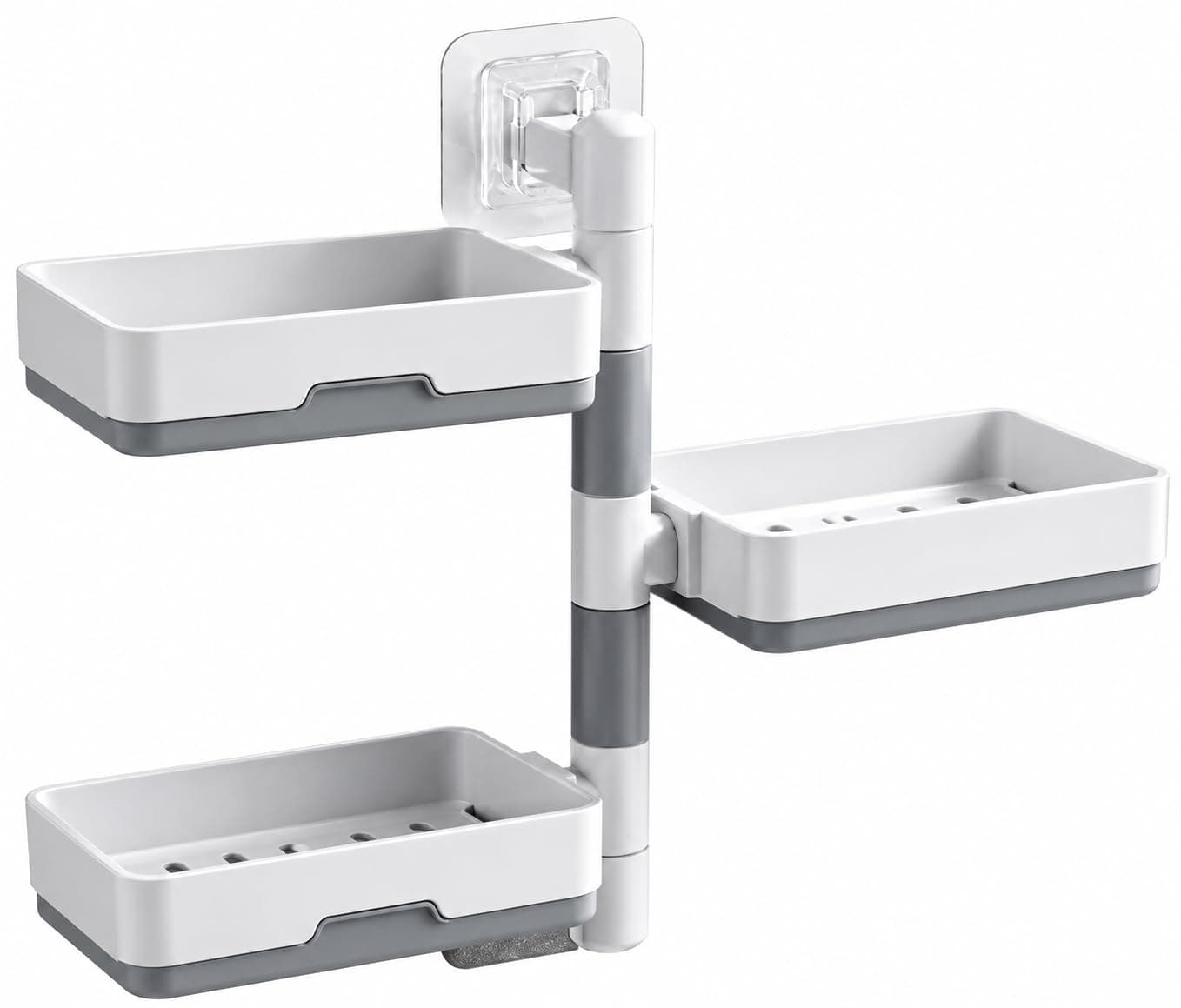 Zollyss 3-Layer Self-Adhesive Soap Holder (180° Rotatable)