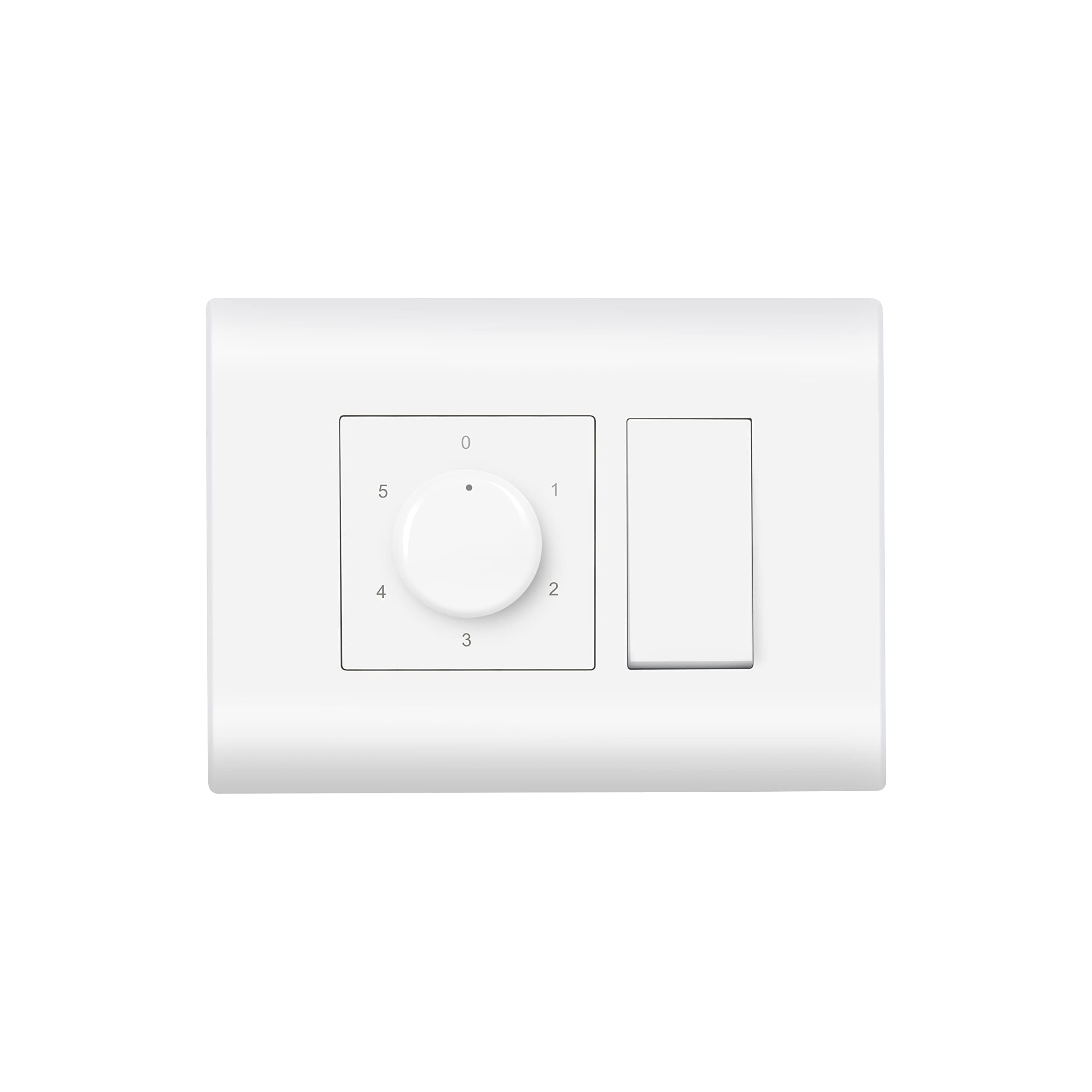 Wipro Nowa Switch Combo, 3M Plate + 6A Switch + Fan…