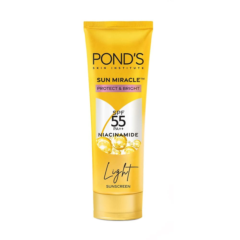 POND'S Serum Boost Sunscreen SPF 55 with Niacinamide-C, 100g at ₹229 – Amazon