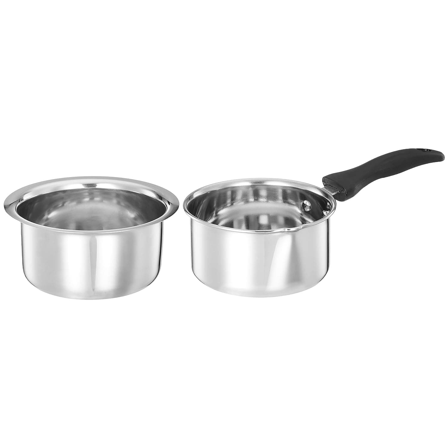 Amazon Brand Solimo 2-Piece Stainless Steel Cookware Set @ ₹328