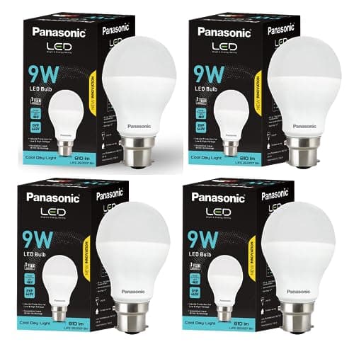 Panasonic 9W LED Bulb (Pack of 4) at ₹189 (72% Off) – Amazon