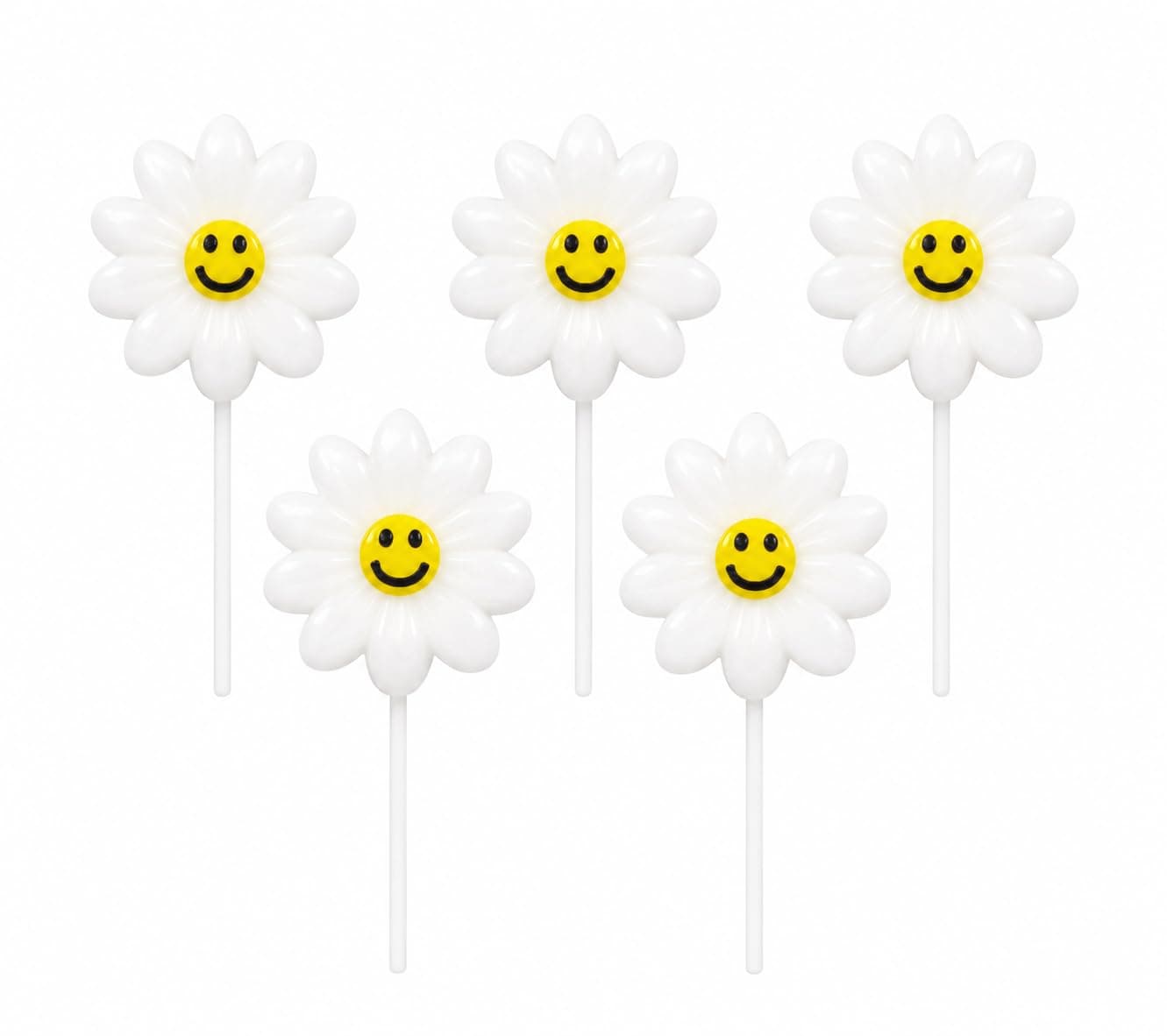 Smiley Flower Birthday Candles for Cake Decoration, Pack of 5, Flower Shape Decorative Cake Candles, Natural Wax Party Candles for Birthday, at ₹9 – Amazon