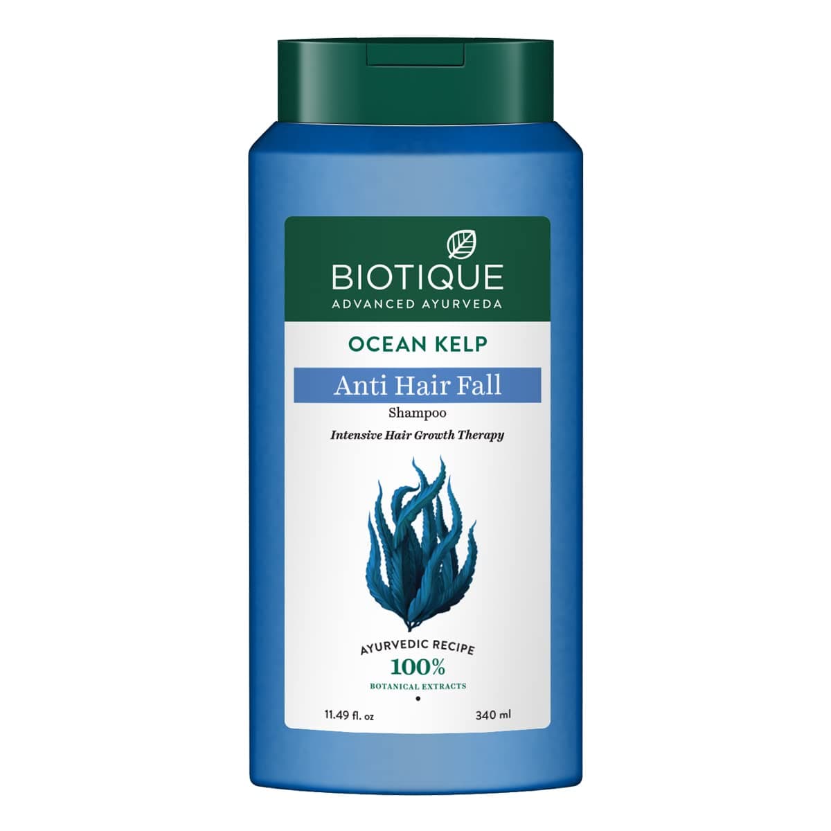 Biotique Ocean Kelp Anti Hairfall Shampoo | Intensive Hair Growth Therapy| Anti Hairfall Shampoo that Maintains Shine |100% Botanical Extracts | Suitable for All Hair Types |340ml at ₹192 (40% Off) – Amazon