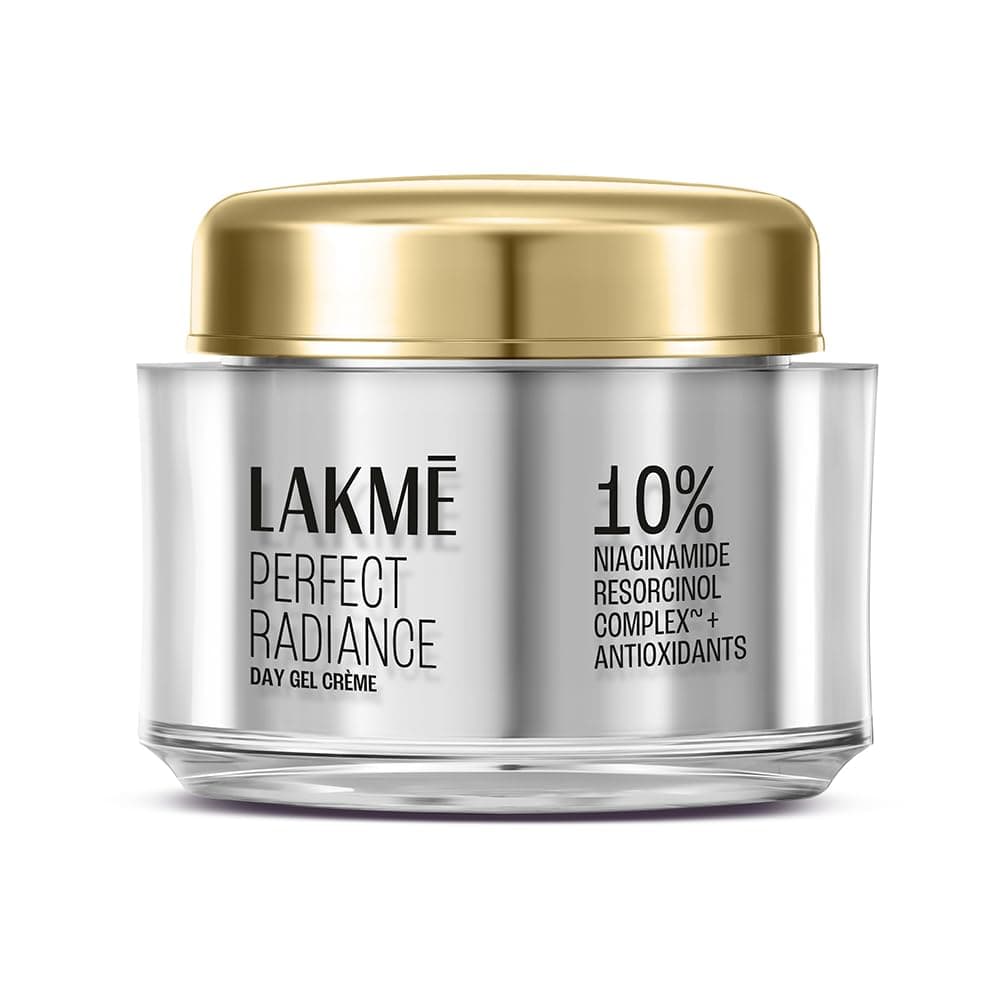 Lakme Perfect Radiance Pigmentation Treatment Day Gel Crème with 10% Niacinamide Resorcinol Complex 7 Antioxidants, 50g [Package might differ] at ₹187 (50% Off) – Amazon