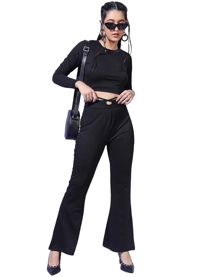 Tokyo Talkies Women Long Sleeve Round Neck Co-ord at ₹271 (83% Off) – Amazon