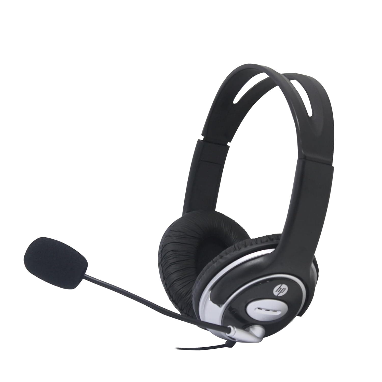 HP Wired On Ear Headphones with Mic with 3.5 Mm Drivers, in-Built Noise Cancelling, Foldable and Adjustable for Laptop/Pc/Office/Home/ 1 Yea at โน495 โ Amazon