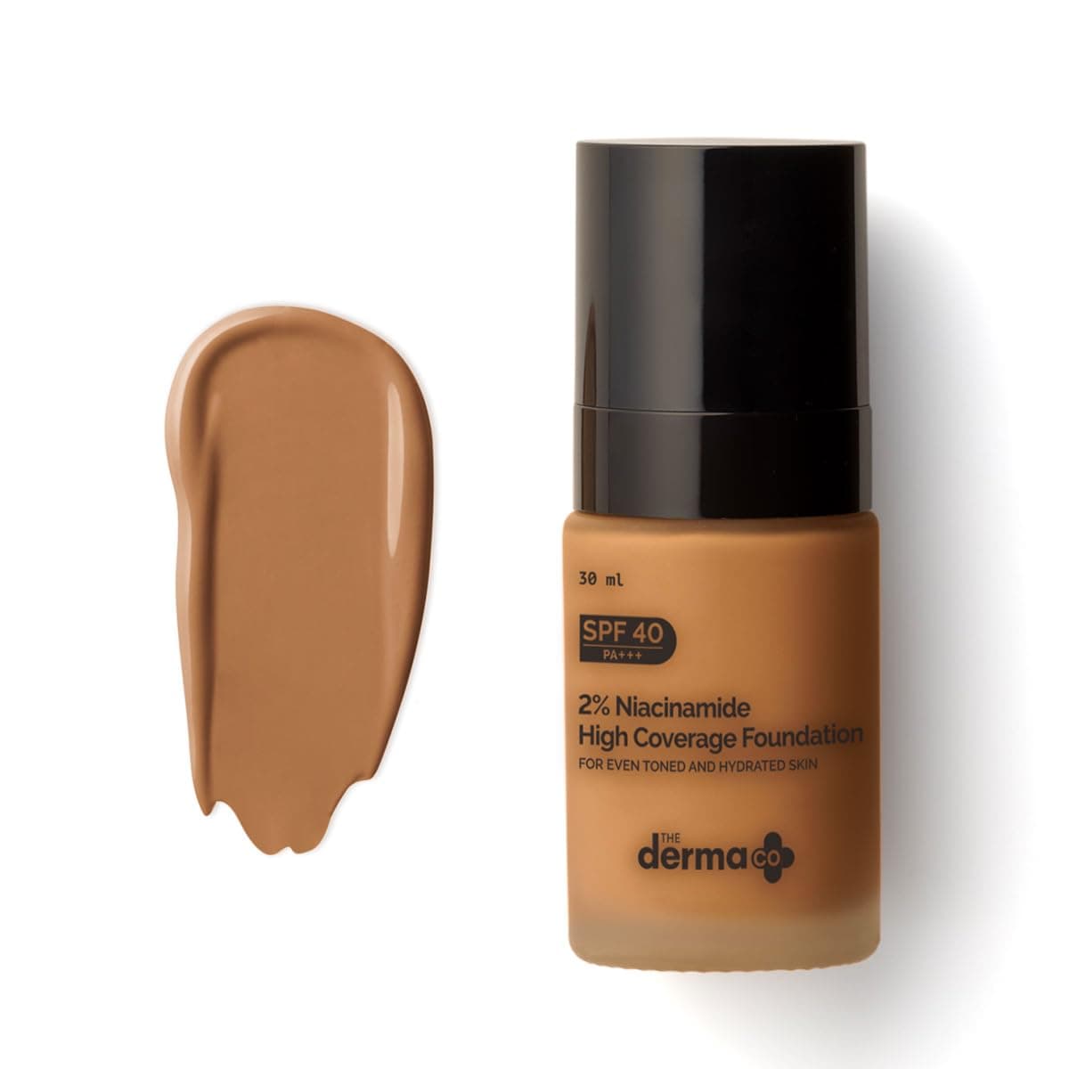 The Derma Co 2% Niacinamide Medium Coverage Matte Liquid Foundation | With 1% Hyaluronic Acid | Spf 40 Pa+++ | For 12 Hour Long Stay & Oil Control | For All Skin Types - 07 Cinnamon at ₹173 (81% Off) – Amazon