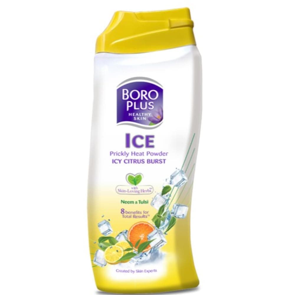 BOROPLUS Prickly Heat Powder Icy Citrus Blast at ₹197 – Amazon