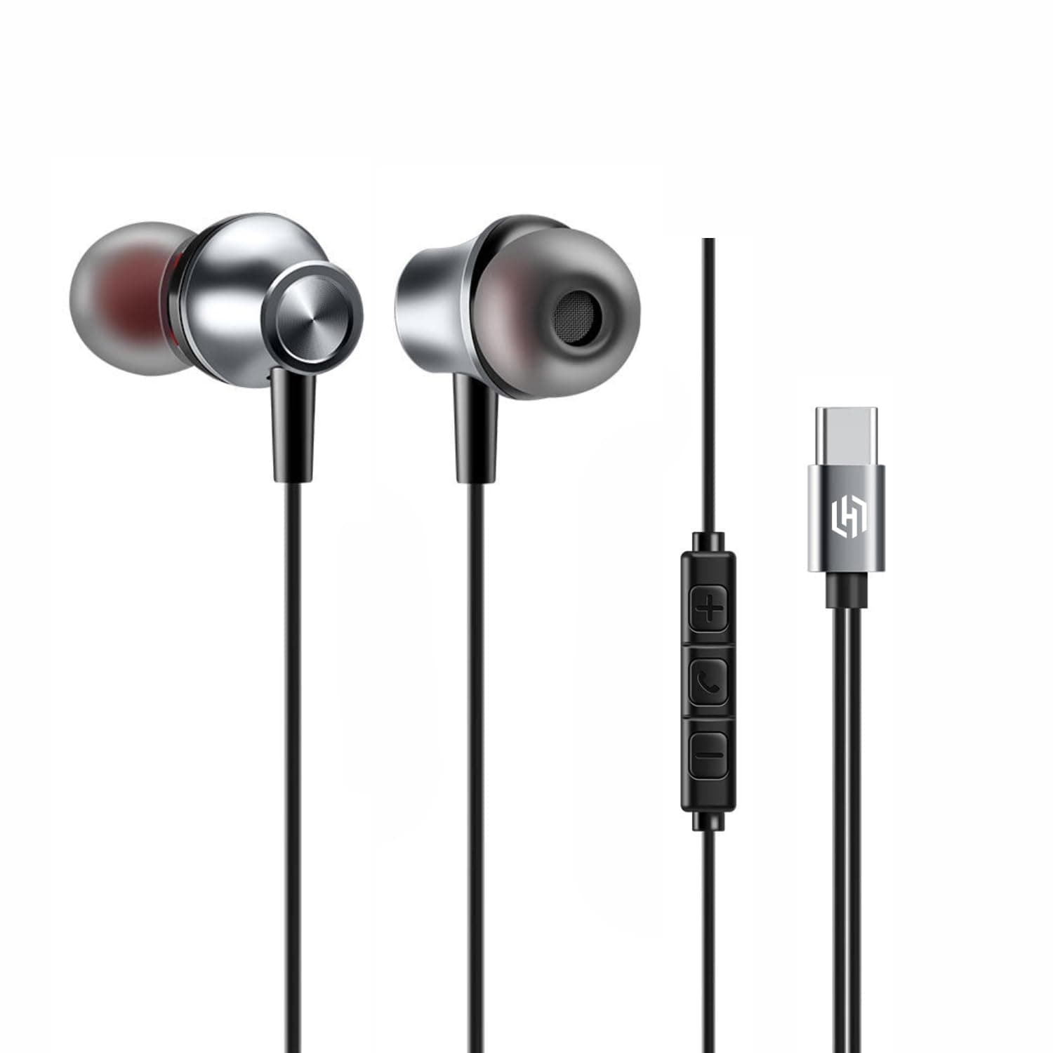 Humble in Ear Wired Earphones with Mic for Type-C Port,10Mm Dynamic Drivers for Enhanced Bass,in Line Controls for Volume and Calls,1.2M Tangle Free Silicone Cable,Wide Compatibility,Metal Alloy Body Rs. 299 - Amazon at ₹299 (80% Off) – Amazon