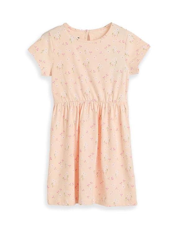 Amazon Brand Symbol Girls Fit & Flare Printed Dress