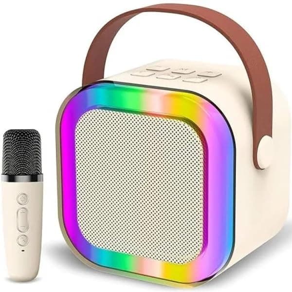 K12 6W Bluetooth Speaker with Wireless Karaoke Mic at ₹399 – Amazon