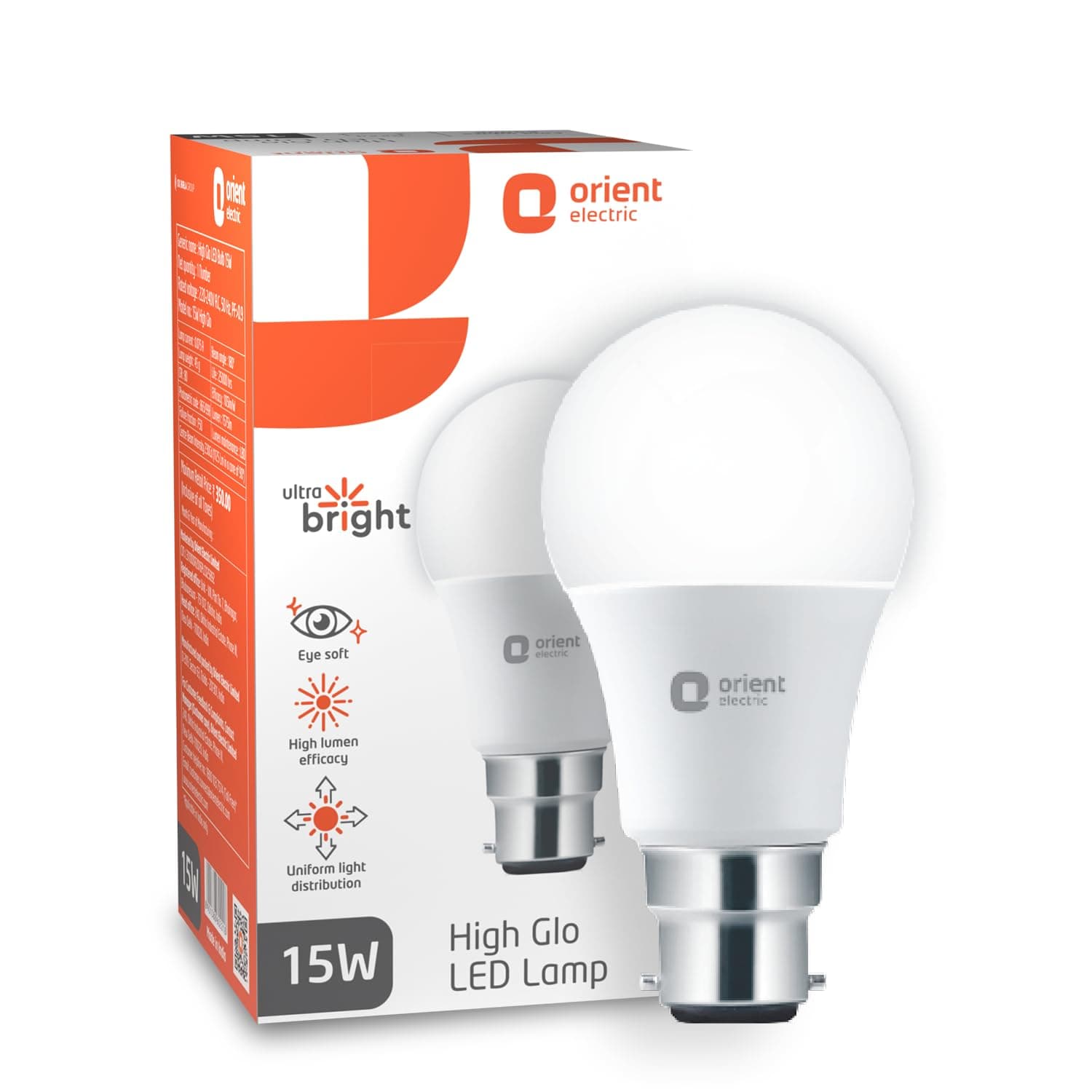 Orient Electric 15W High Glow LED Bulb