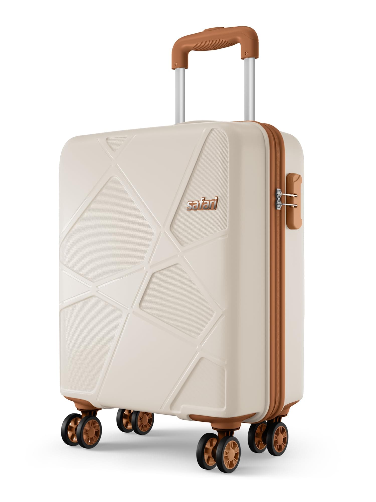 Safari Pentagon Pro 8 Wheels 55cm Cabin Size Trolley Bag,…