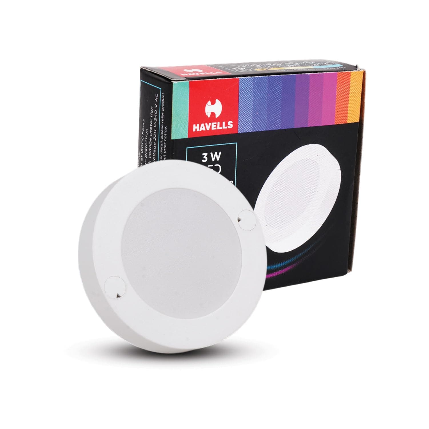 Havells Luna Striker 3W LED Ceiling Light (6500K Cool White) at ₹109 (60% Off) – Amazon