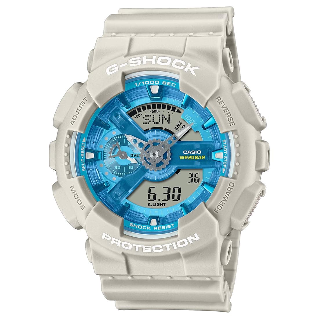 Casio G-Shock GA-110AS-5ADR Analog-Digital Blue Dial Men's Watch