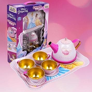 PlayMagic Children's Tea Set Princess | Tea Party Set Toy Pretend Play Gifts Age 3-6, Kids Girls |Toys Kitchen Tea Set Princess 14 Pieces|Ki at ₹446 – Amazon