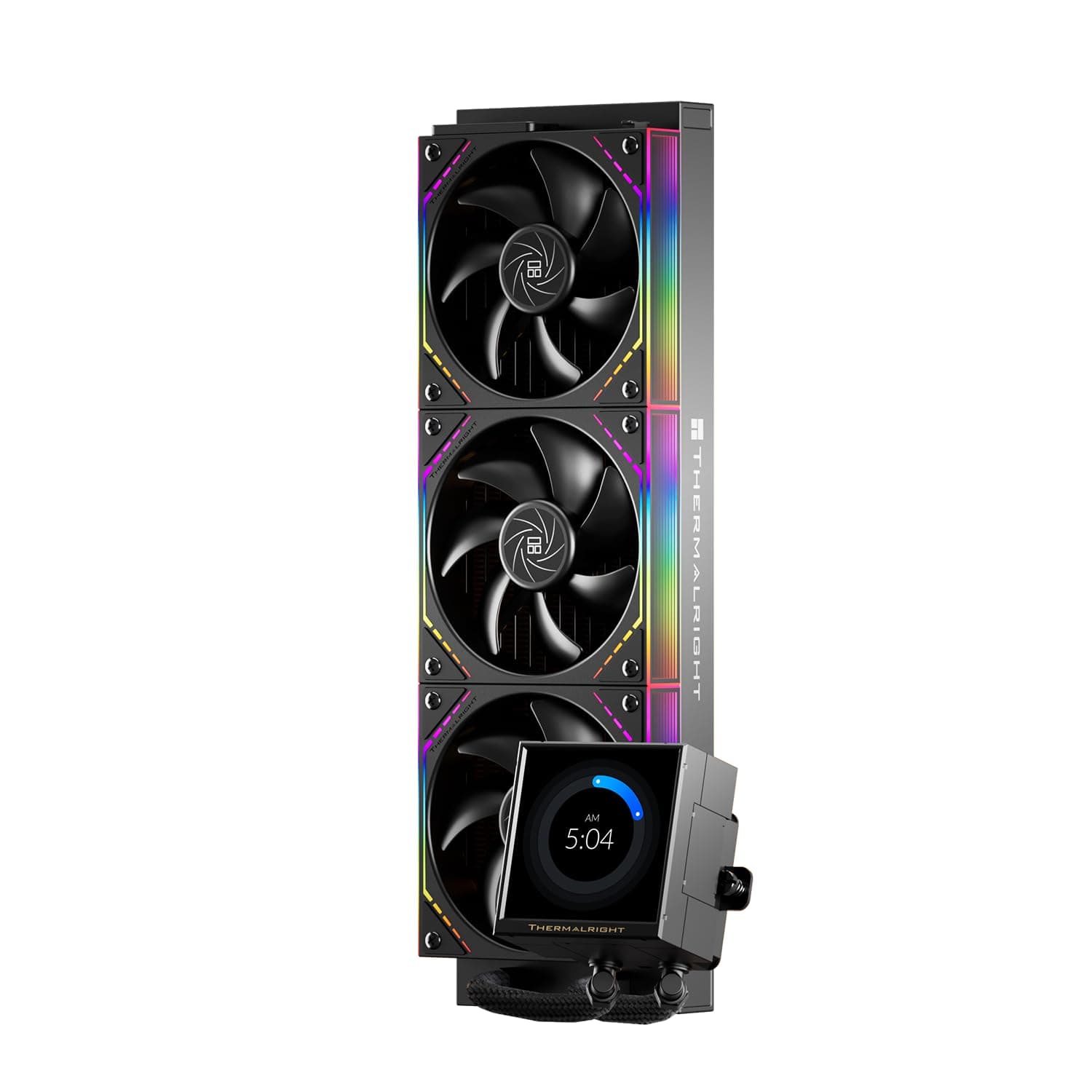 Thermalright Peerless Vision 360 ARGB Black CPU AIO Liquid Cooler with 3.95 inch IPS LCD Screen