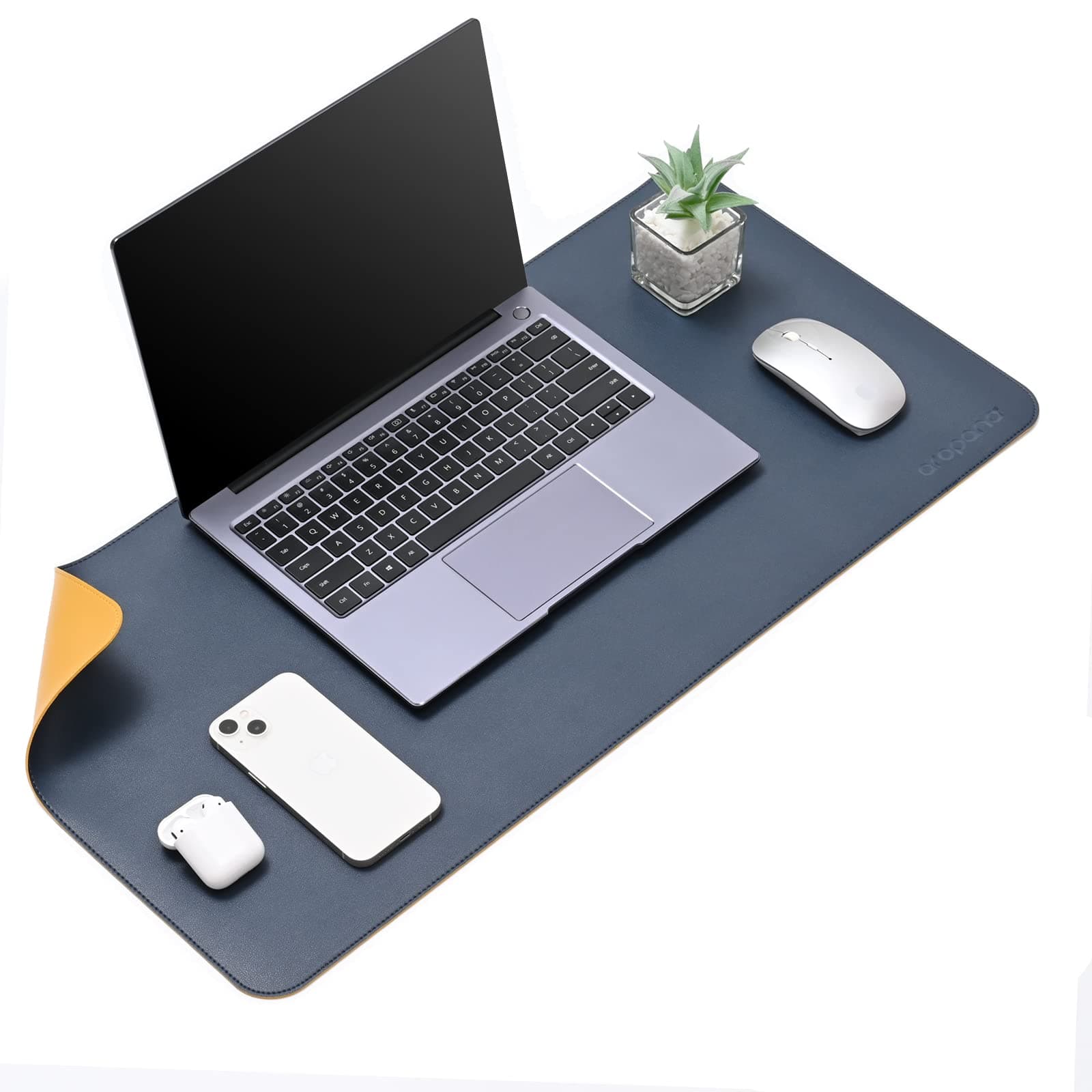 AROPANA Vegan Leather Desk Mat 70x35 cm, Reversible Mouse Pad at ₹569 (56% Off) – Amazon