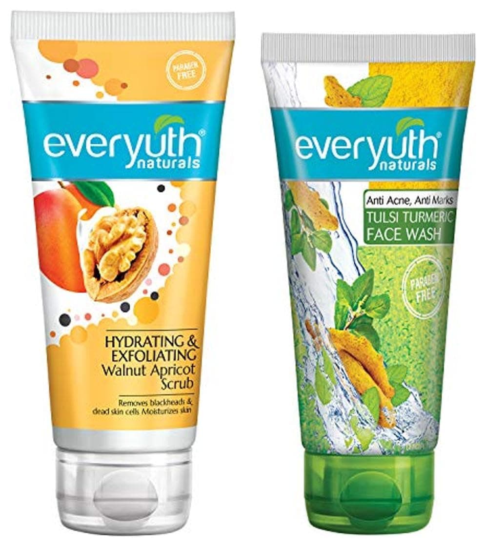 Everyuth Naturals Tulsi Turmeric Face Wash 150gm + Walnut…