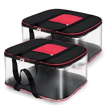 Storite 2 Pack Moisture-Proof Nylon Underbed Storage Bag | Clothes Organizer with Zippered Closure & Carry Handles | Blanket, Quilt & Saree at ₹549 – Amazon