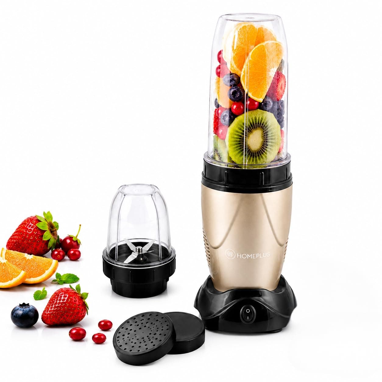 Homeplus Nutri Blender 400W 22000RPM (NM-4000) — Personal Smoothie Maker (Gold)