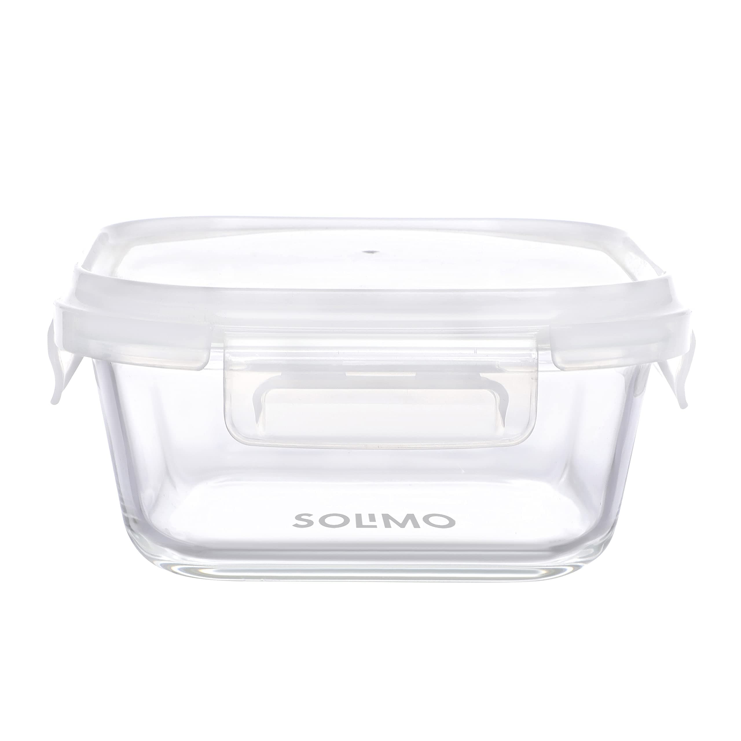Amazon Brand Solimo Borosilicate Glass Storage Containers, Oven & Microwave Safe