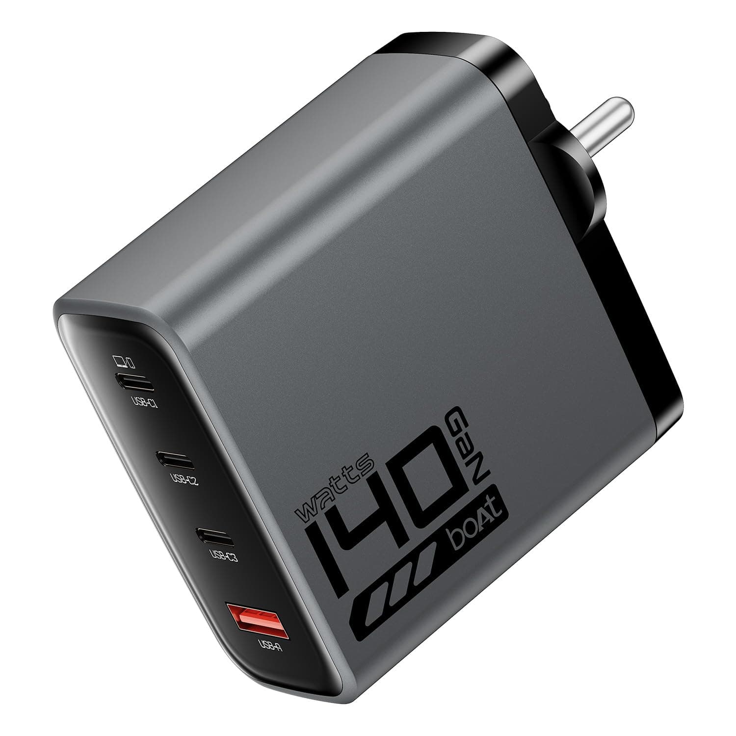 boAt 140W GaN Charger, 4 Ports with PD 3.1, PPS & QC 3.0