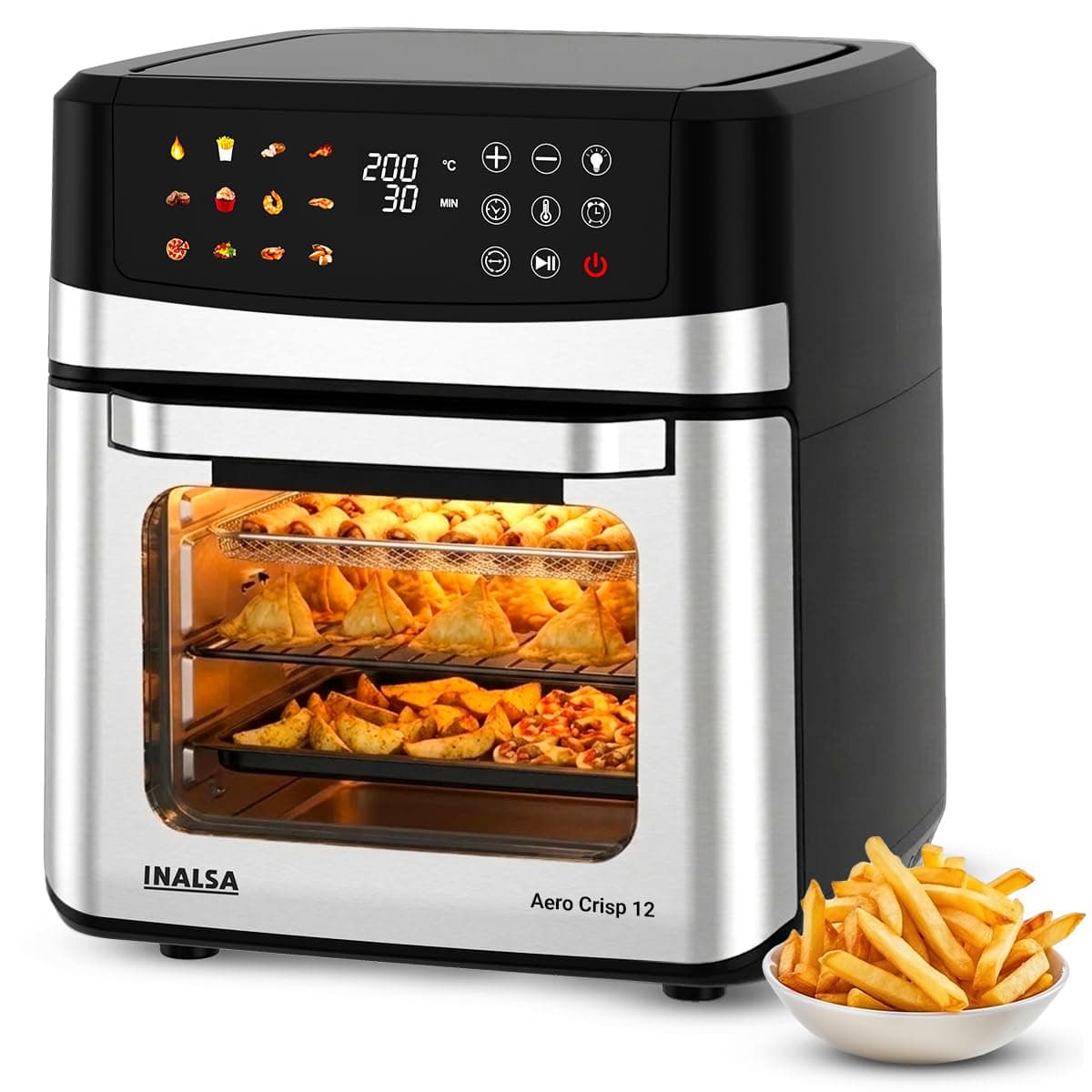 Loot Deal : INALSA Air Fryer Oven, 12L @6929* at ₹1770 – Amazon