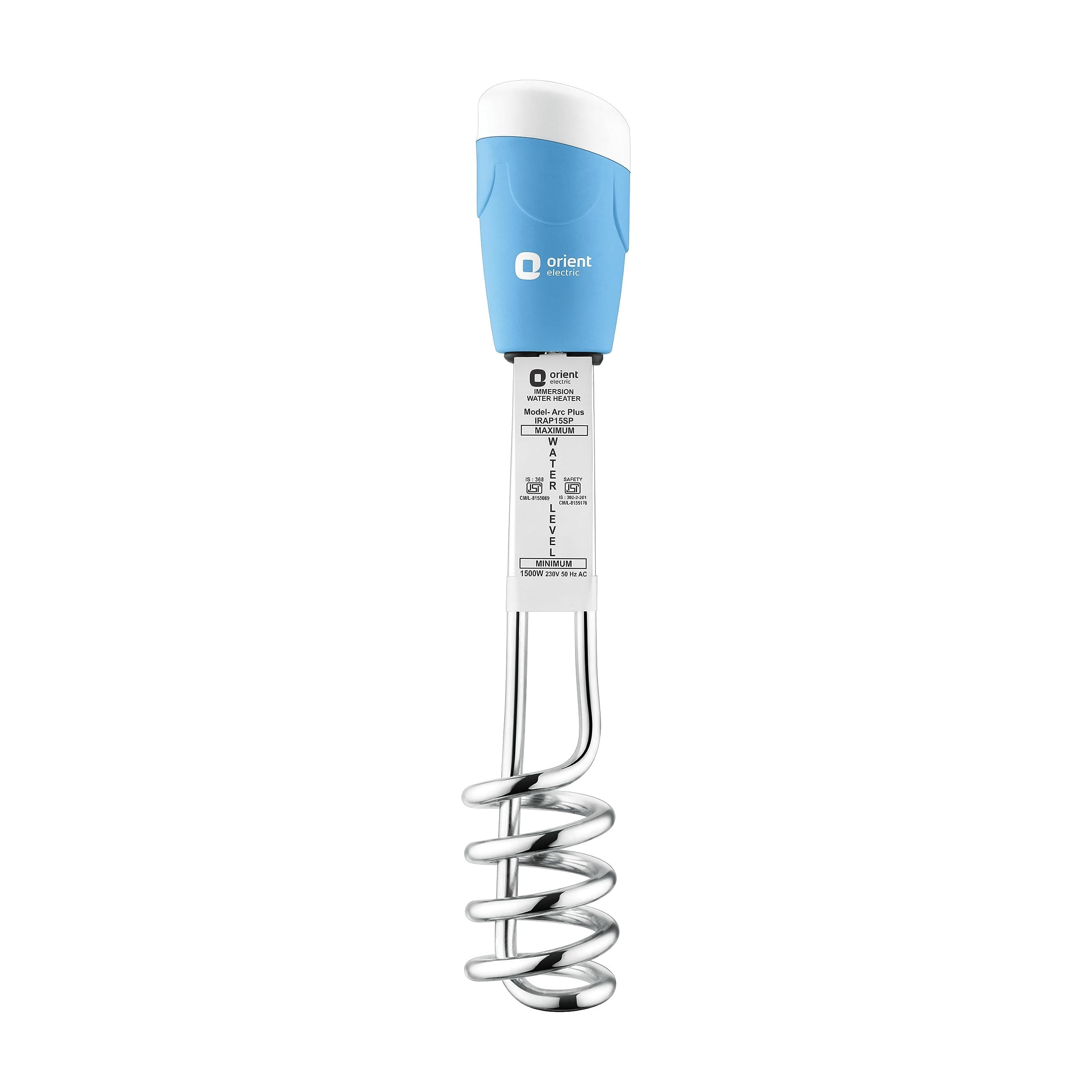 Orient Electric Arc Plus 1500W Immersion Water Heater Rod (ISI)