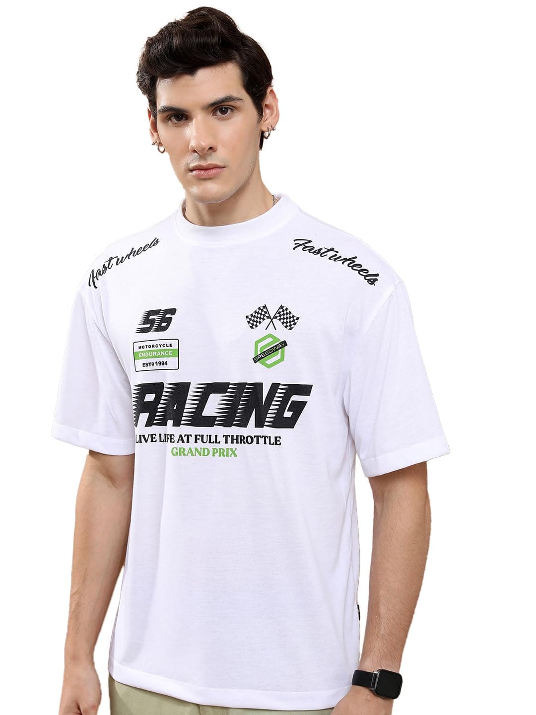 Highlander Men's Oversize T-Shirt at ₹284 (76% Off) – Amazon
