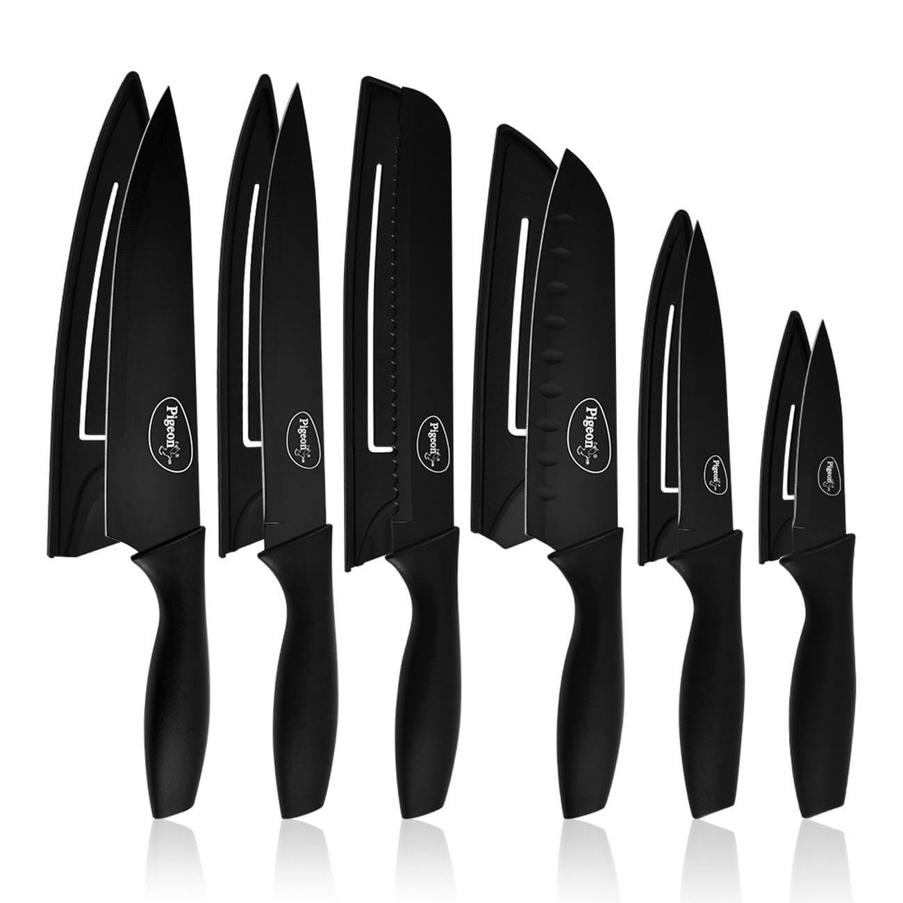 Pigeon by Stovekraft Edge Carbon Knife Set 6 Pcs