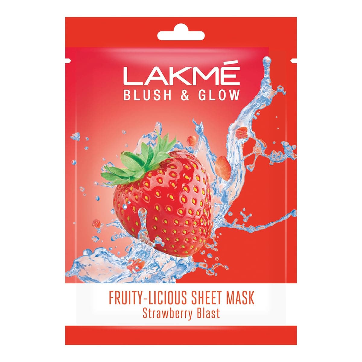 Lakme Blush & Glow Strawberry Sheet Mask, 25ml
