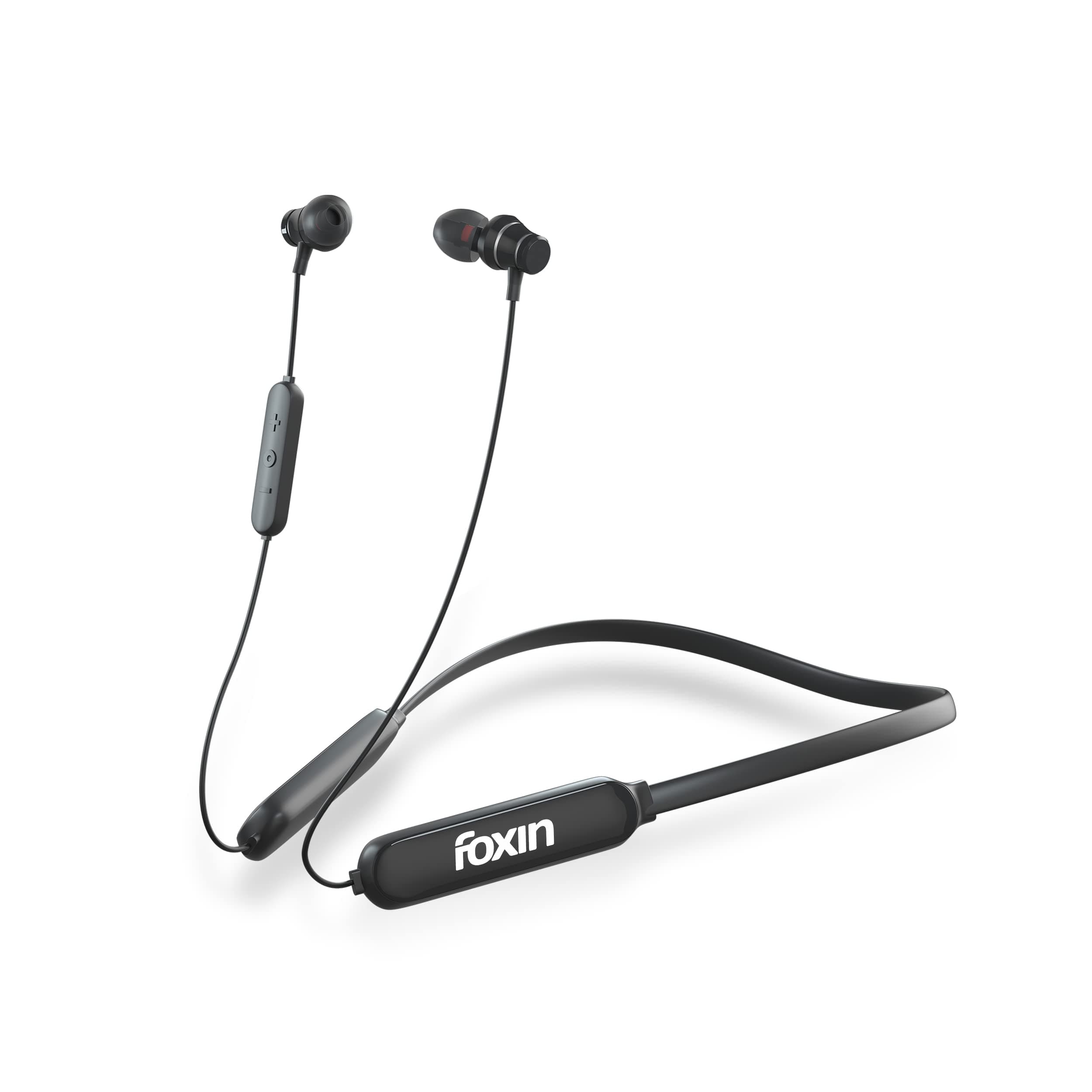 Foxin FoxBeat 205 Bluetooth Neckband (60Hrs, Magnetic Earbuds)