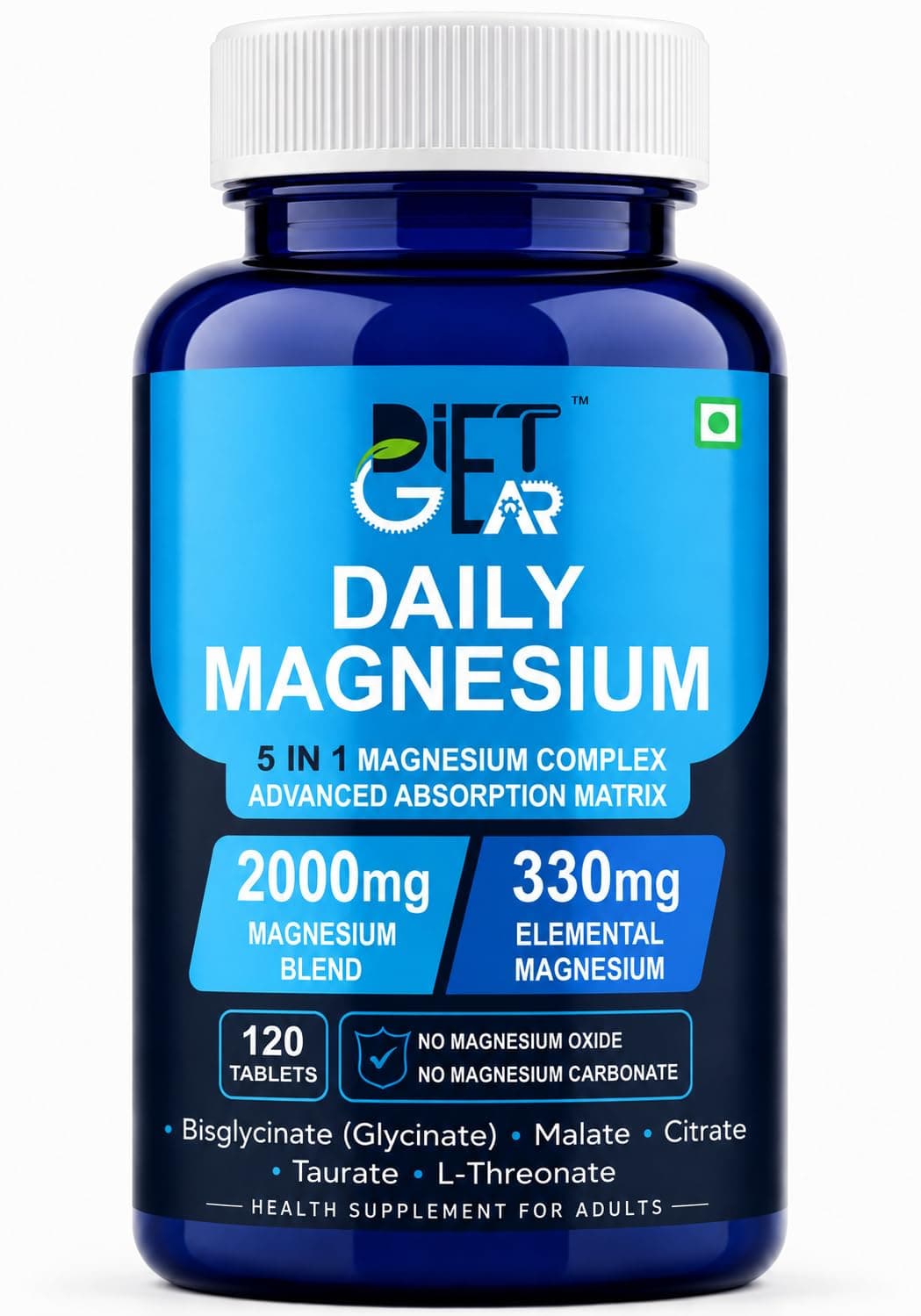 Magnesium Glycinate Complex 5-in-1 (120 Tablets)
